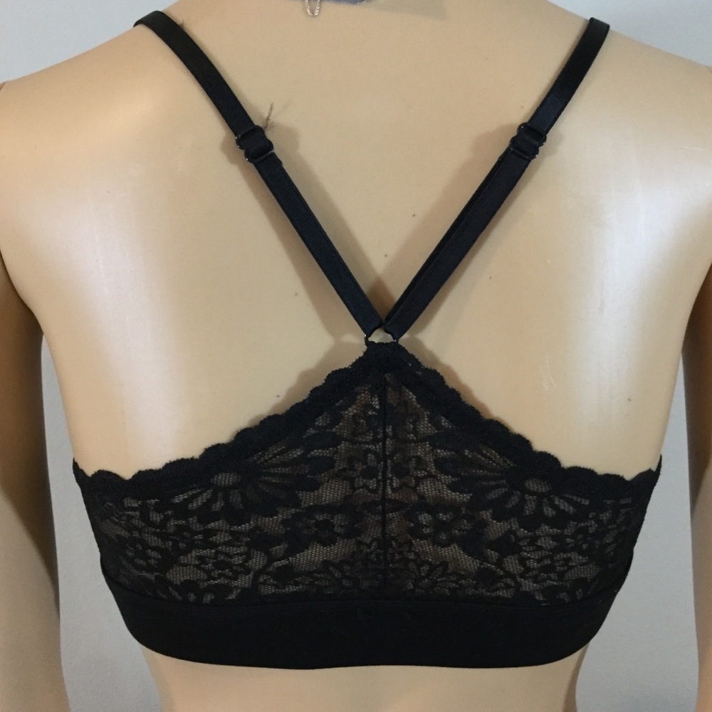 Victoria’s Secret Pink Light Lined Black Lace Bra - Picture 5 of 6
